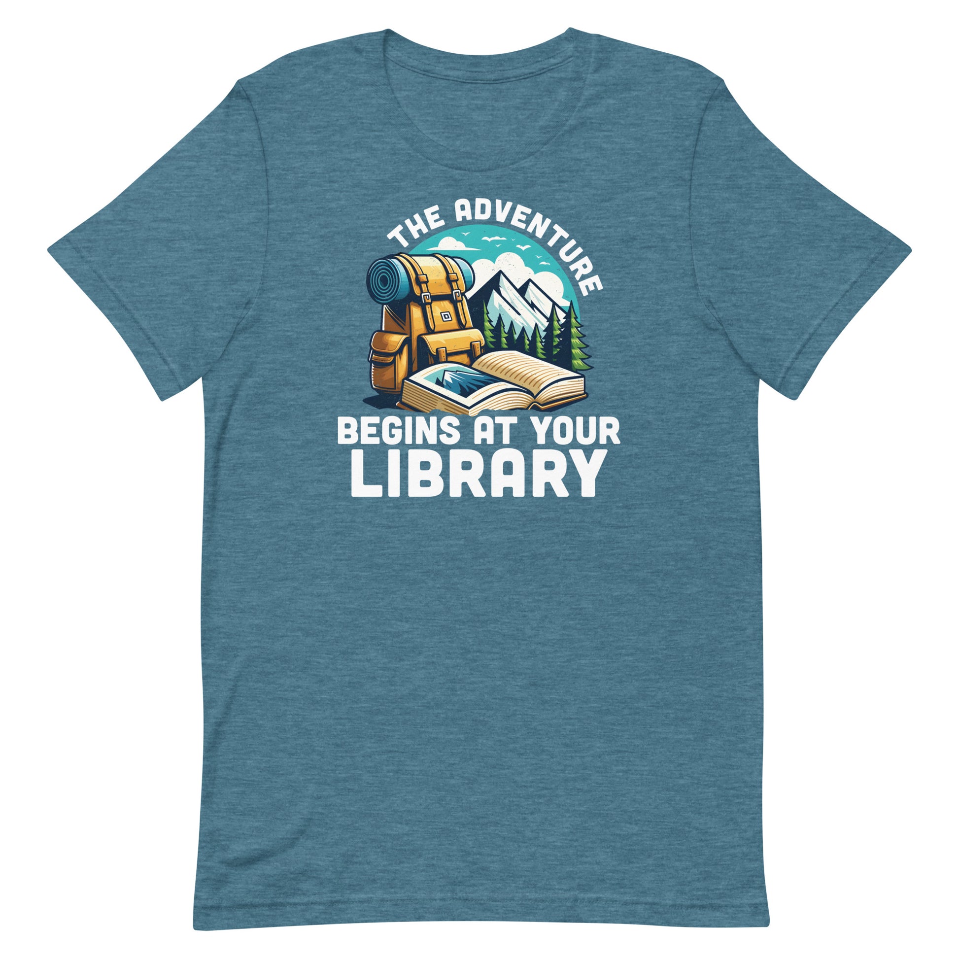 Adventure begins at Your Library Librarian Tshirt