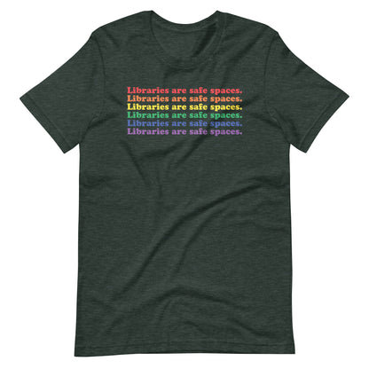 Libraries are Safe Spaces Short Sleeve Tshirt