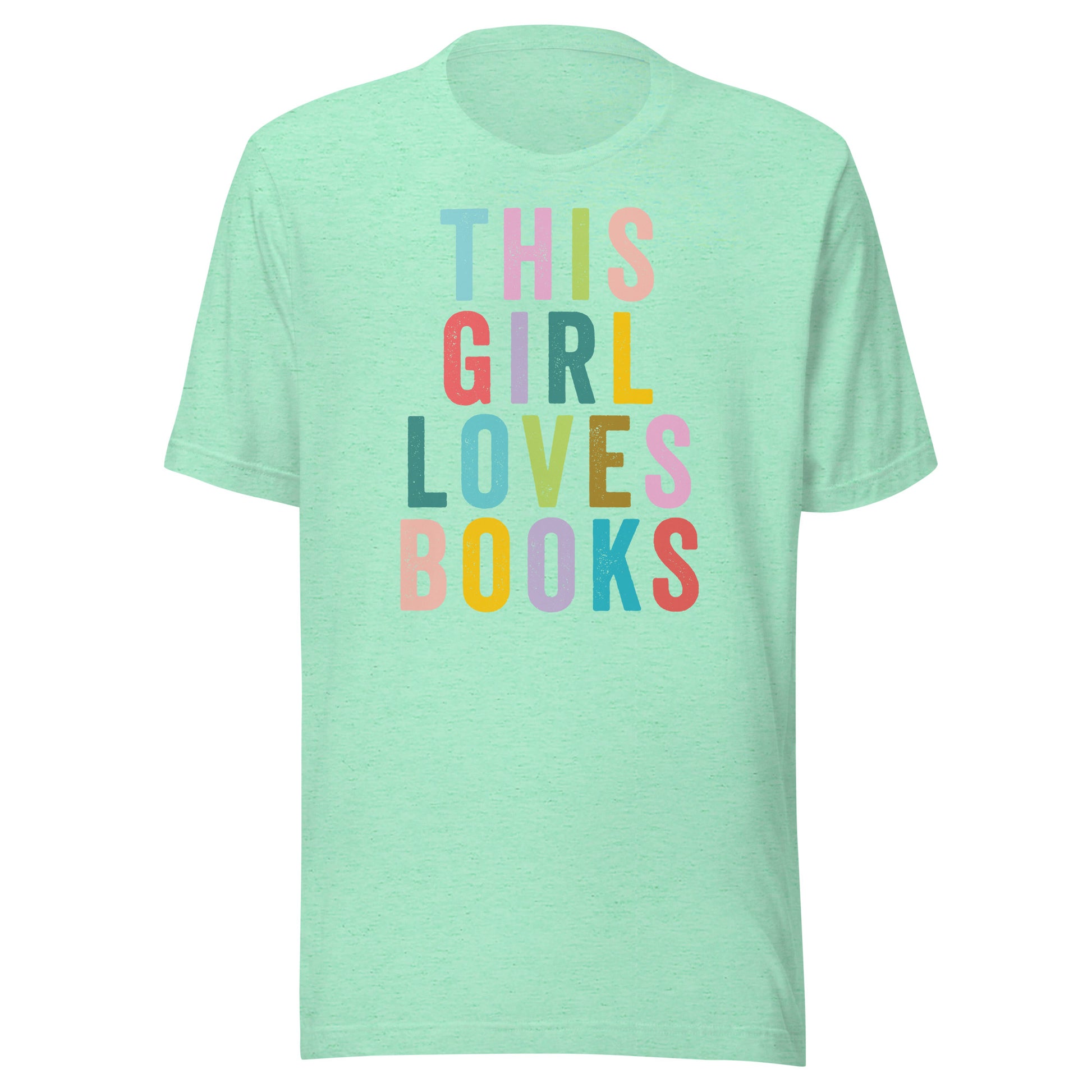This Girl Loves Books Librarian T-shirt - Heather Mint