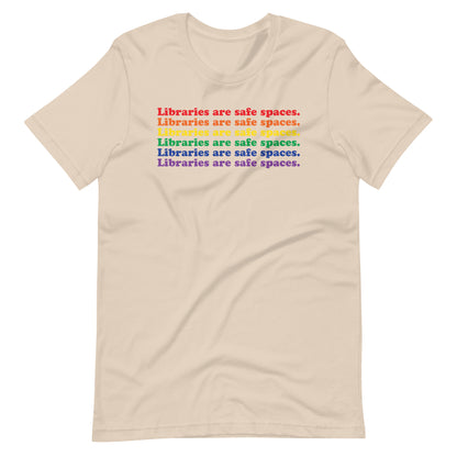 Libraries are Safe Spaces Short Sleeve Tshirt